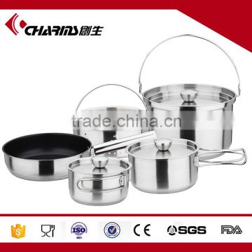 camping utensil stainless cookware set