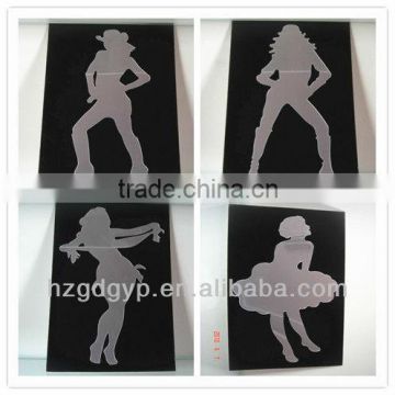 wall sticker mirror