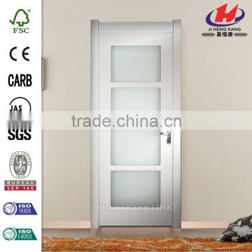 JHK- S08 Malaysia 5-Panel Frame Office Glass Interior Doors