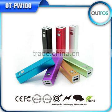 Most Fashionable Wedding Gift Lipstick Power Bank 18650 Battery Mobile Phone Travel Charger