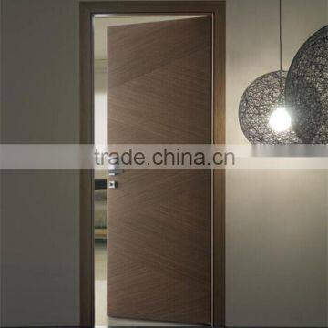 China wood veneered flush panel solid core interior door