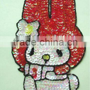 iron-on embroidery patch/lovely patch/cartoon embroidery design for kids clothes