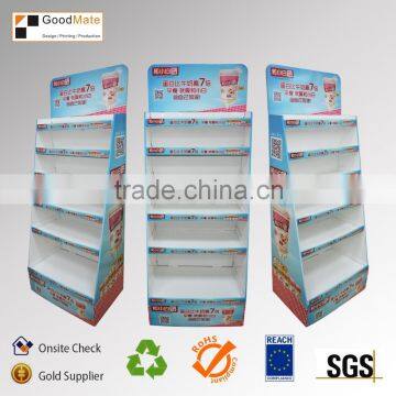 China Supplier New Product Cardboard Retail 4 Tier Floor Display Stand Printing Quality Choice photo-3