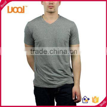 Custom V-neck T-shirt Cheap Mens Bulk t Shirt Logo Printed photo-2