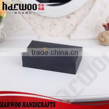 Cheap plastic cufflink box with paper coating