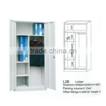 0.6mm Designer lockers heavy steel locker metal wardrobe locker