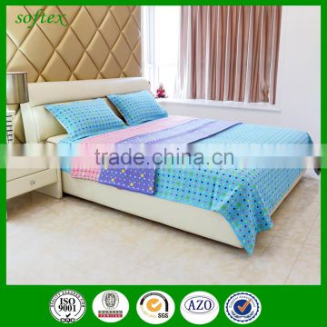 cotton yarn dyed towel terry bed sheet