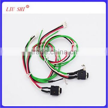 China custom DC Power Jack Cable Wire Harness