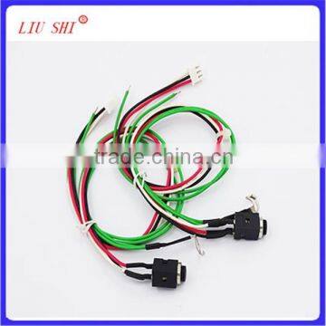 China Custom DC Power Jack Cable Wire Harness