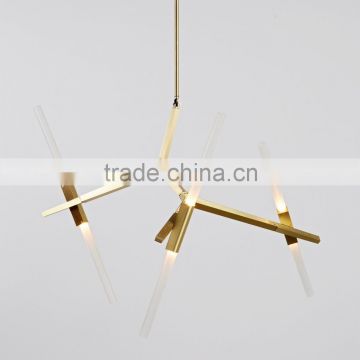 Unique modern Chandelier - 6 Light with rotating LED lights from China Manufacture