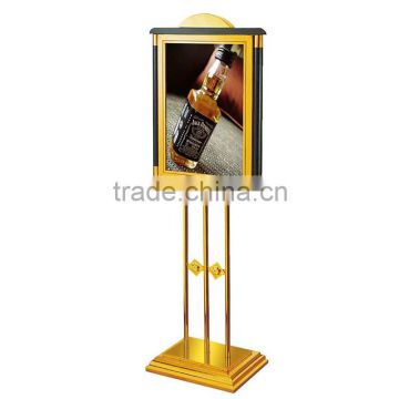 outdoor sign baord billboard stainless steel bar advertising sign stand