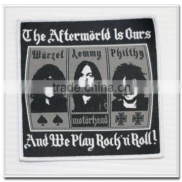 Hot High Quanlity Figure Woven Patch in Clothing photo-3