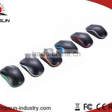 2.4G Ergonomic 1000DPI Optical Wireless Mouse, Colorful Mouse