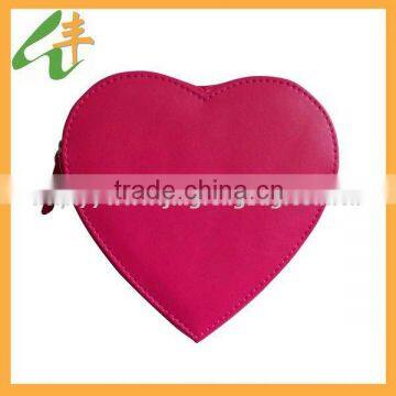 lovely fashion heart-shaped leather coin purse