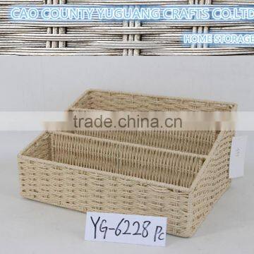 China factory wholesale mini durable using paper wicker woven baskets