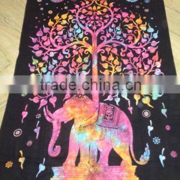 multi colours tree of life new elephant tapestry