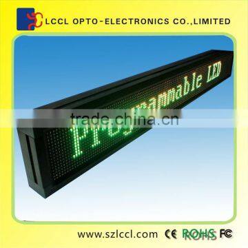 LED Moving message Display Sign p10 green high resolution led display screen