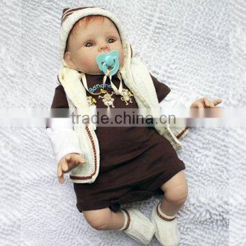 Vinyl reborn baby doll 22inches silicone vinyl doll