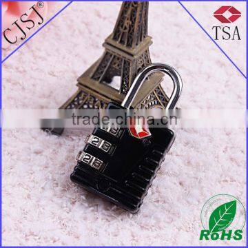 mini padlock 3 code retractable padlock for travel suitcase locks