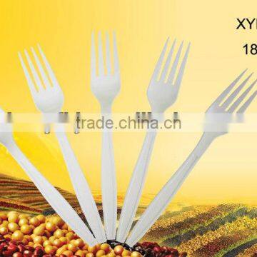 Biodegradable disposable corn starch fork