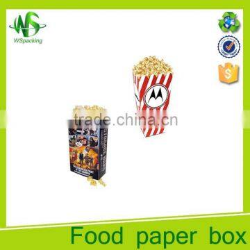 New customed paperboard cheap popcorn box paper cup for popcorn