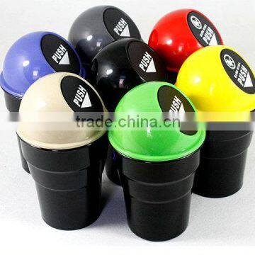 HOT SALE plastic round cute trash can in car