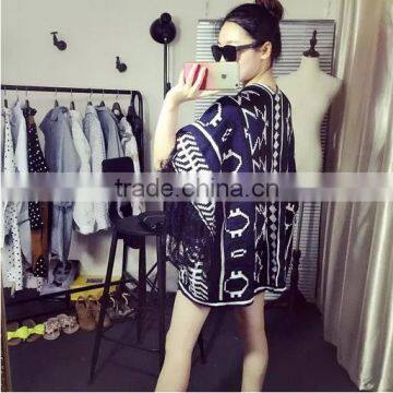 6pcs MOQ Dual Female Winter in Europe and America, Spring and Autumn Wild Long Section Shawl Scarf photo-3