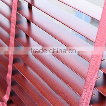 2016 solid basswood slats wooden blinds rolling shutter