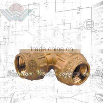WD-9204 Brass Pipe Fitting Of Elbow double For PEX Pipe
