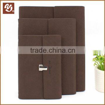 Best Seller three folded 6 ring binder hardcover leather custom agenda