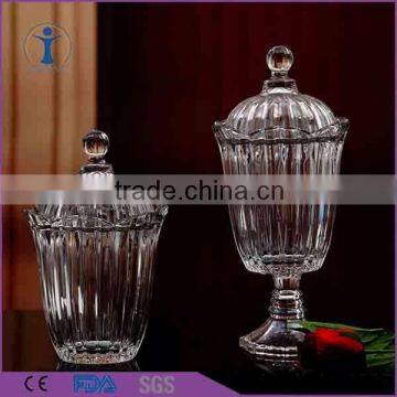 High quality best price factory supply clear glass jars with lid