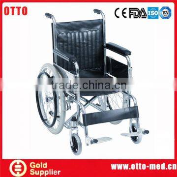 steel wheelchair folded chair disabled