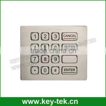 Vandal Proof phone keypad