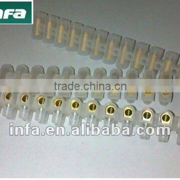 small elctrical insulated plastic screw terminal blocks