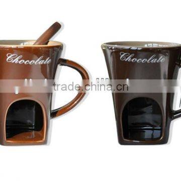 hig quality pchocolate fondue mug set for promotion