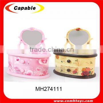 dressing table shaped wonderful life music box with custom music