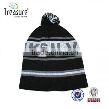 wholesale high quality custom funny beanie/flexfit wool knitted blank beanie hat with custom