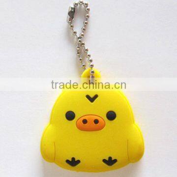 Cute animal design key cover plastic customized key cap, key holder