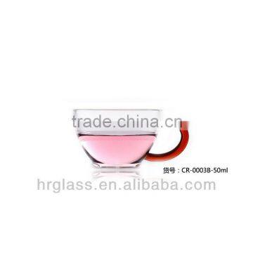 OEM ODM Custom Heat Resistant Borosilicate Glass Cup with handle