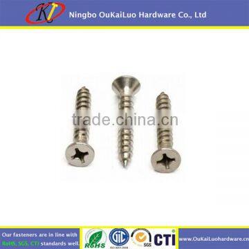 Stainless steel phillips countersunk head self tapping screw 8.8 degree