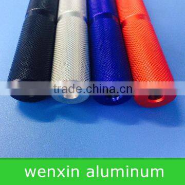 knurled aluminum tube