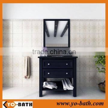 30 inch bathroom vanity solid wood with marble top