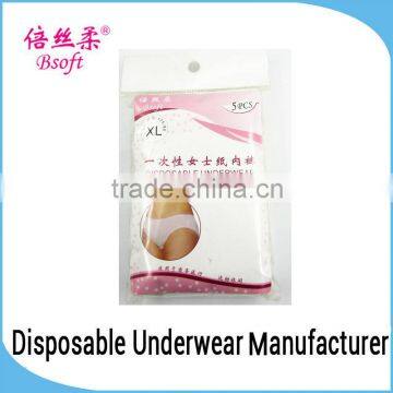 Disposable Nonwoven Sexy Ladies Underwear Women Briefs Sexy Transparent Briefs Underwear