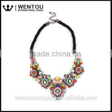 Hot Selling Fashion Style Colorful Mosaic Necklace photo-2