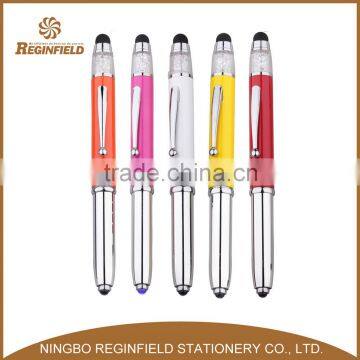 Fine appearance crystal pen with touch founction,Crystal pen with laser point,Crystal pen