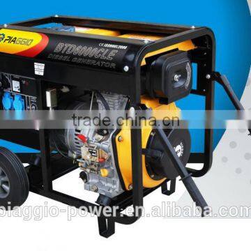 Piaggio 5KW portable diesel generator with Air-cooled Single cylinder engine