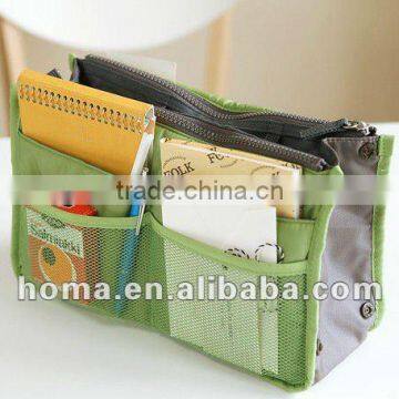 Hot sell fabric zipper comestic bag / travel bag / bag in bag in large collection