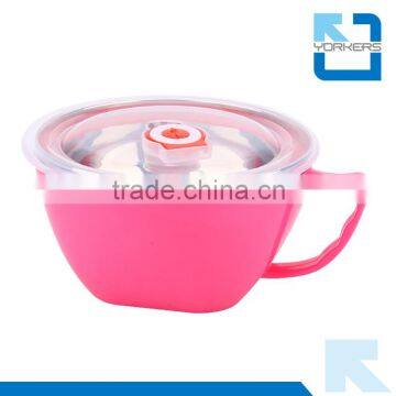 Japanese Stainless Steel Plastic Noodle Bowl With Cover photo-2