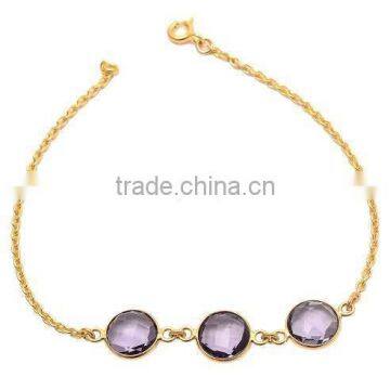 Amethyst Quartz Gemstone Bracelet