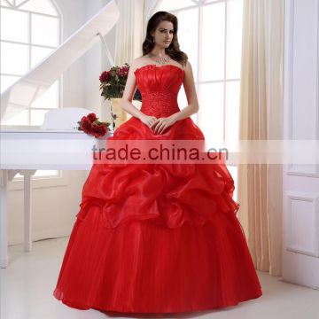 Beautiful Red Color Wedding Dress